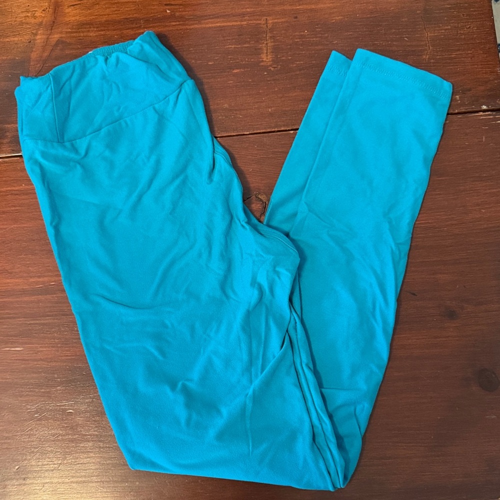 LuLaRoe Vibrant Blue Leggings
